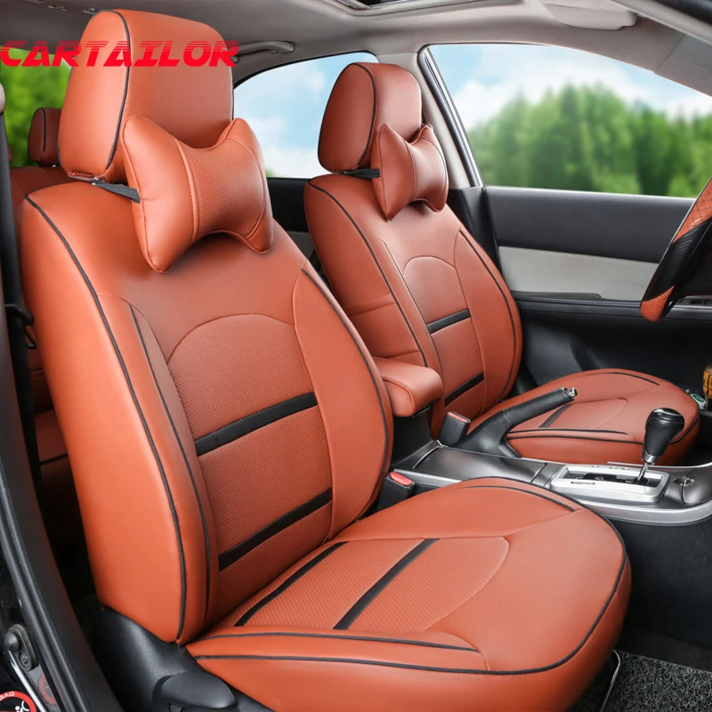 

CARTAILOR Seat Cushion for Mazda 6 Atenza 2014 2013 2015 Car Seat Covers PU Leather Seat Cover Accessories Protectors 15PCS/Sets