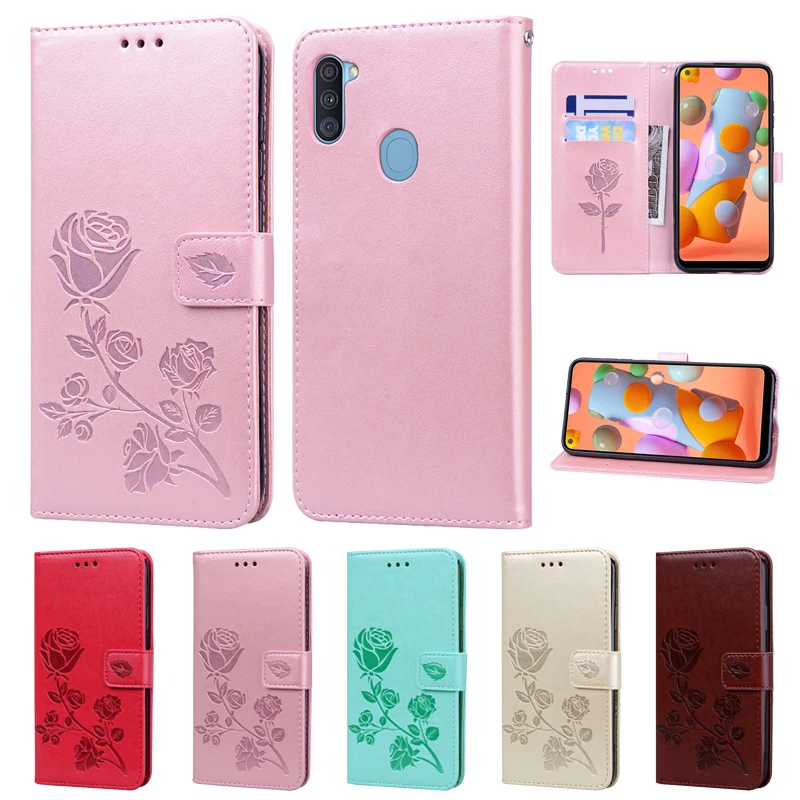 on For Samsung Galaxy A11 Case Cover for Samsung A11 A115F Case Leather Flip Wallet Phone Case sFor Samsung Galaxy A 11 Coque