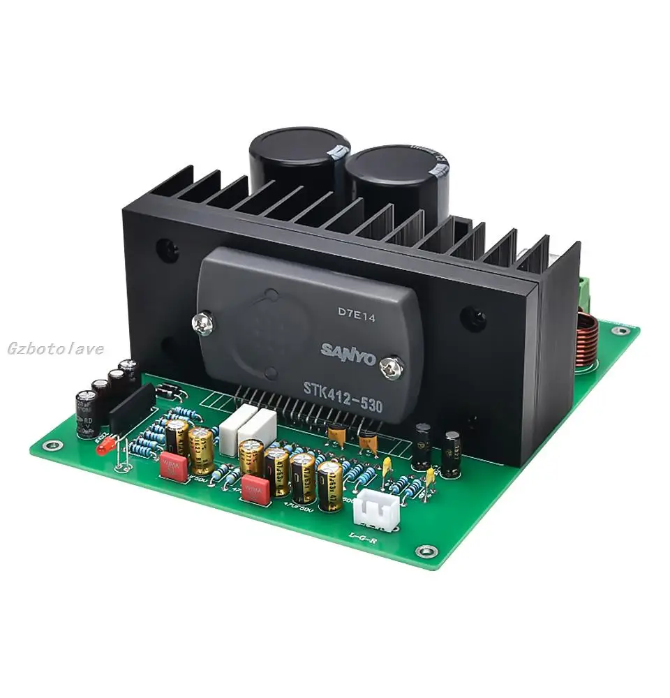 

AC dual 24-36V 120W*2 6R High power STK SANYO thick film STK412-530 power amplifier board finished board