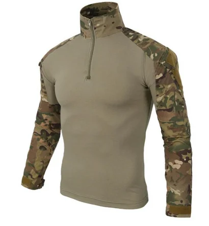 Uniforme militare tattica militare Airsoft Camouflage camicie comandate da combattimento camicia a maniche lunghe ad assalto rapido Battle Strike