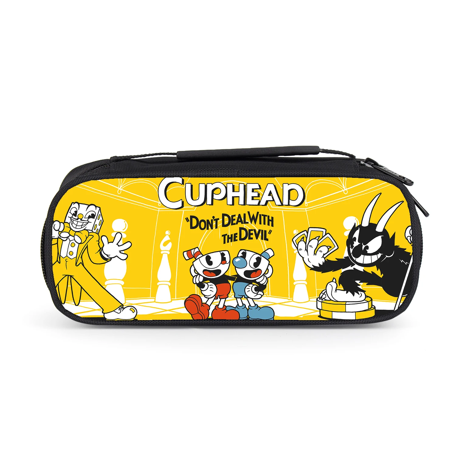 

Мультяшный чехол для карандашей Cuphead, детские школьные сумки для мальчиков и девочек, детская сумка для ручек, Детский кошелек, Подарочный бумажник