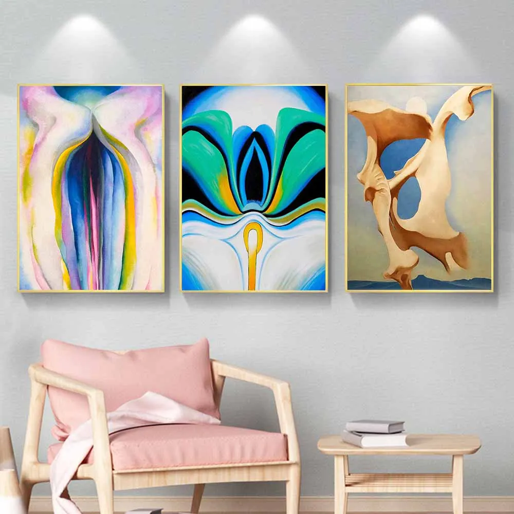 Erotic Flower Fantasy Print Poster Flower Shape Art Wall Print Modern Canvas Painting Living Room Bedroom Nordic Home Decor