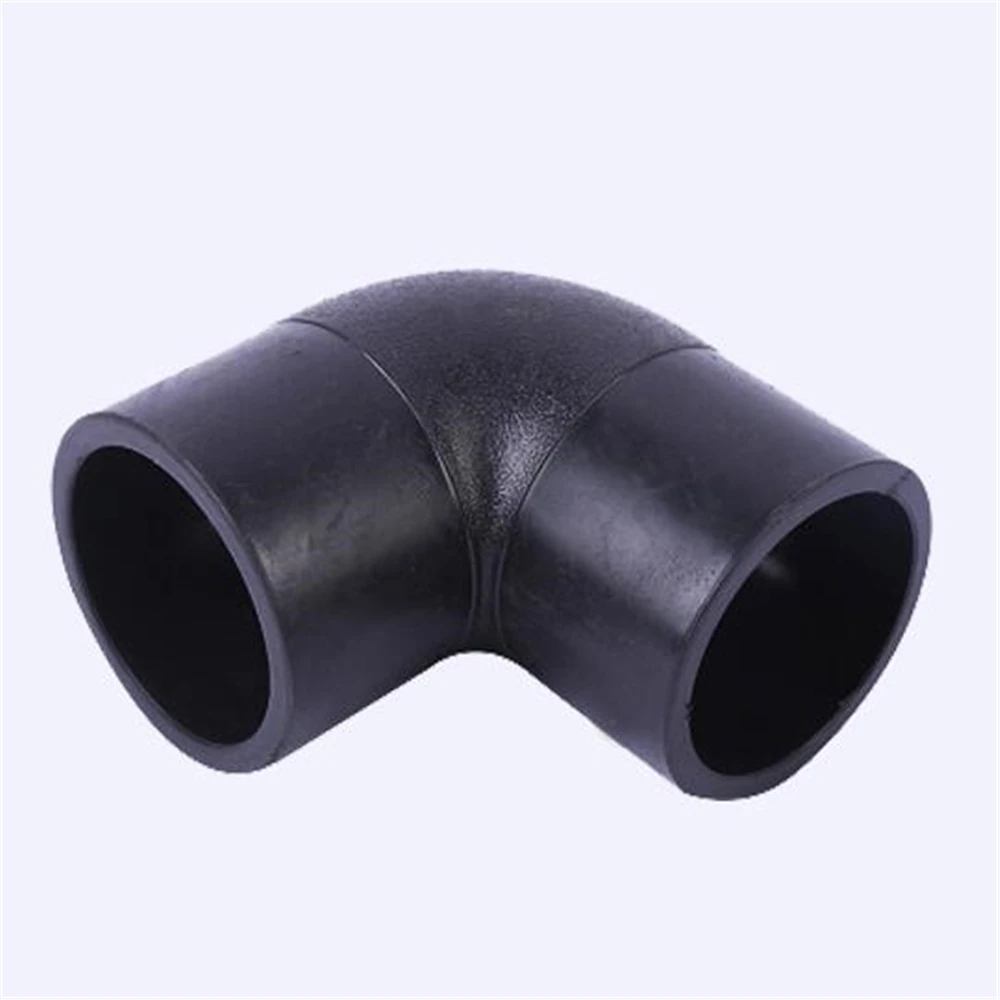 New Material PE Pipe Fittings PE Butt Elbow Butt 90 Degree Elbow L63 / L90 / L110 / L125 / L315