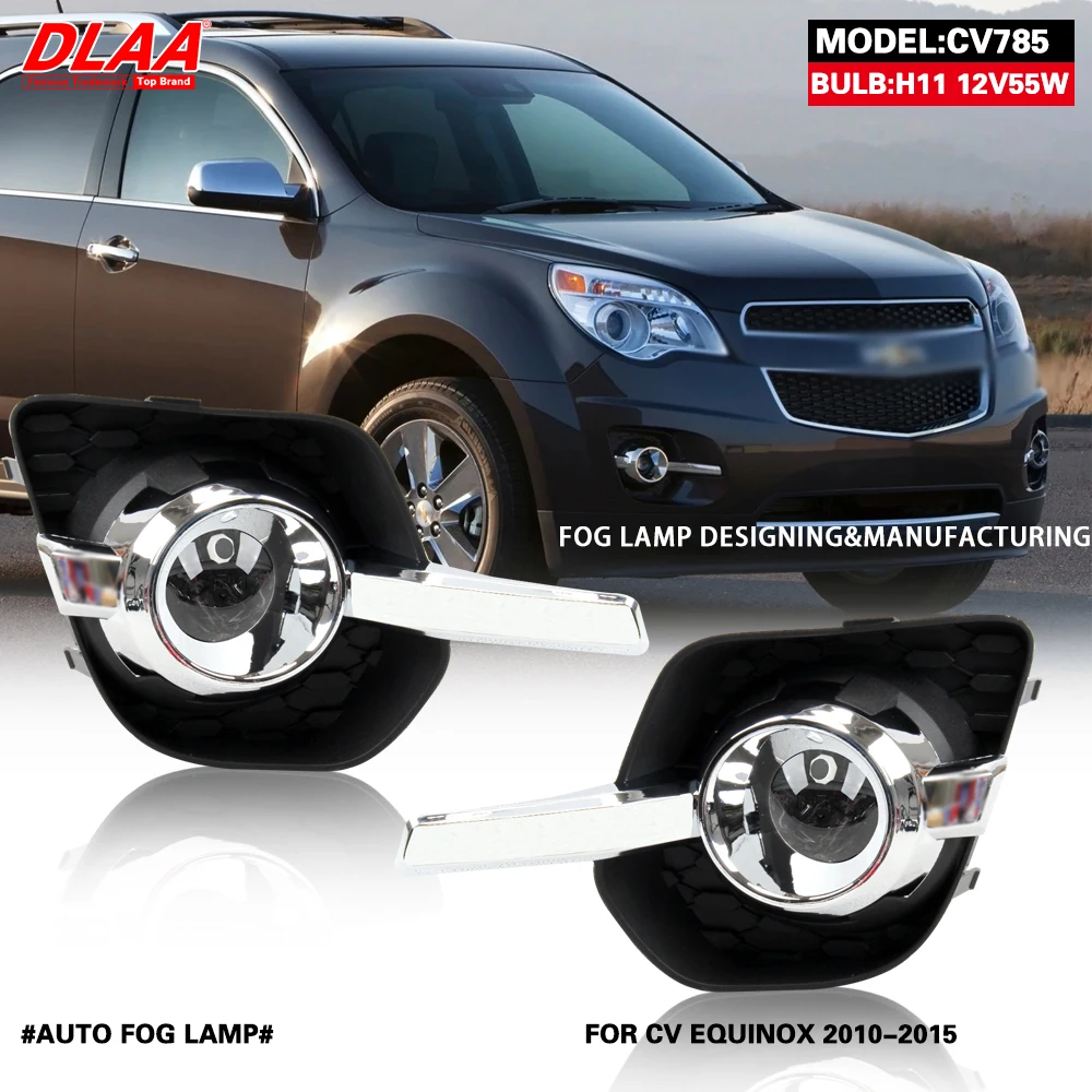 

DLAA For EQUINOX 2010 2011 2012 2013 2014 2015 Front Fog Lights Car Styling Spot Light Fog Lamps With Switch - 1 Pair