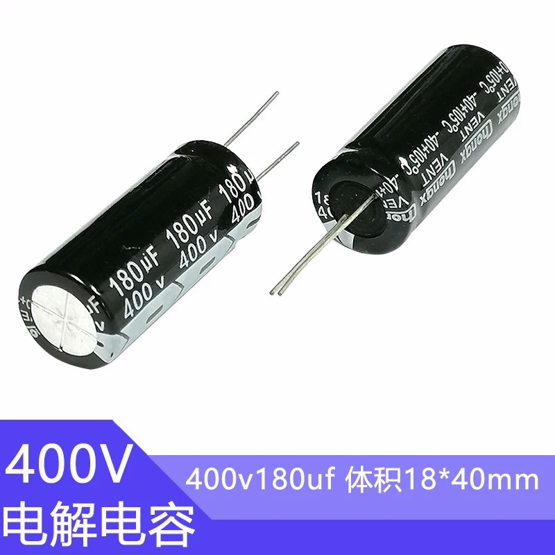 Capacitor eletrolítico de alumínio, 400V, 180uf, 400v, 180uf, 400v180mf, 400v, 400v180mfd, 400wv, 400vdc, 180mf, 180mfd, 220uf, 400v