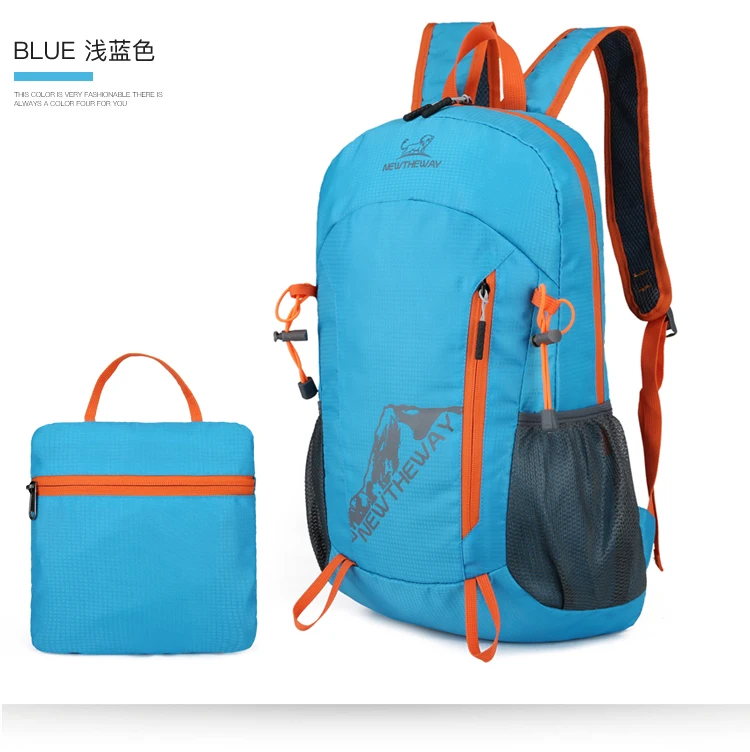 22L tragbarer faltbarer Rucksack, zusammenklappbare Bergsteigertasche, ultraleicht, Outdoor, Klettern, Radfahren, Reisen, Rucksack, Wandern, Tagesrucksack – Detail 19