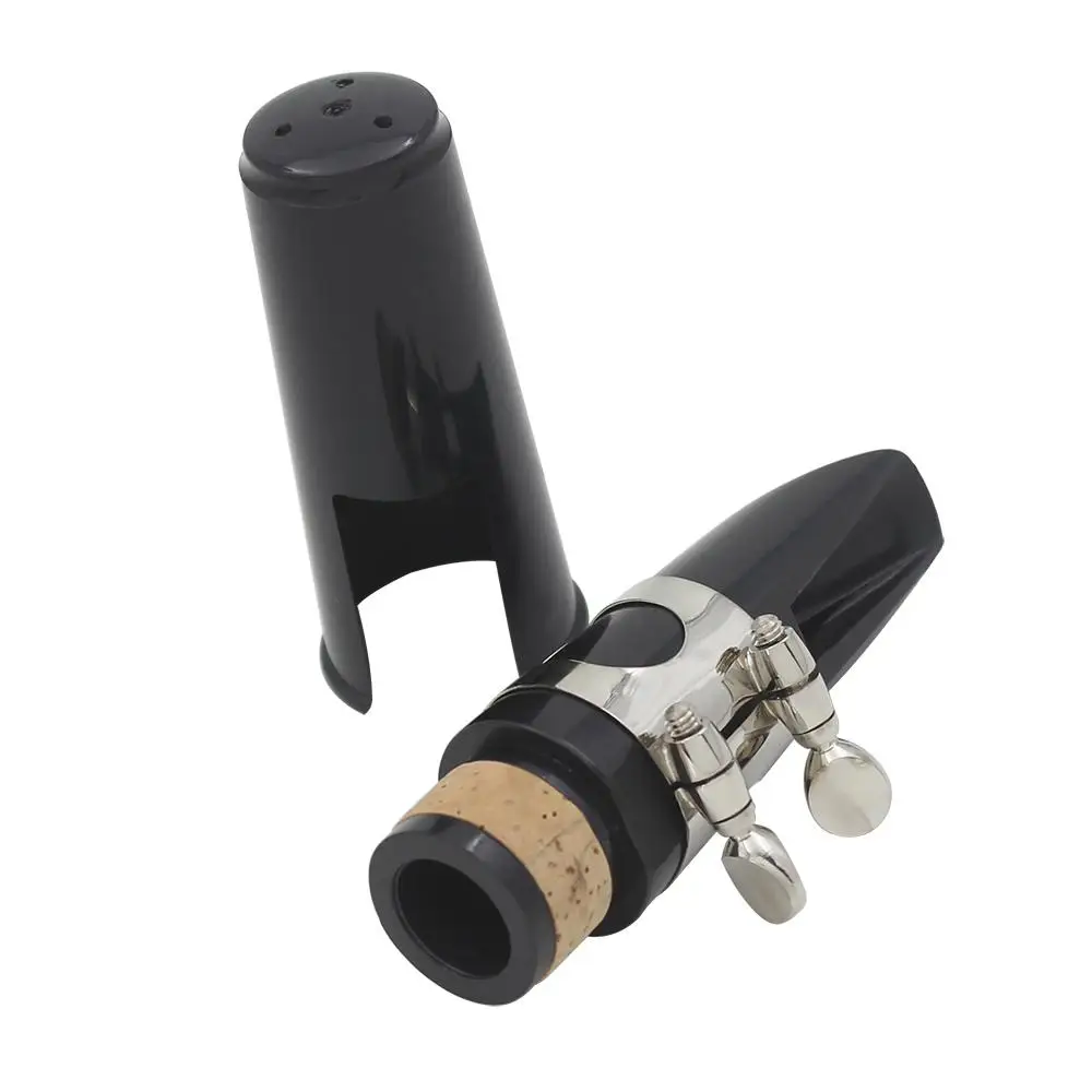 ABS Clarinet Mouthpiece Tube Head + Reed+ Cap Metal Ligature Clarinet Mouthpiece Professional Instrument Set