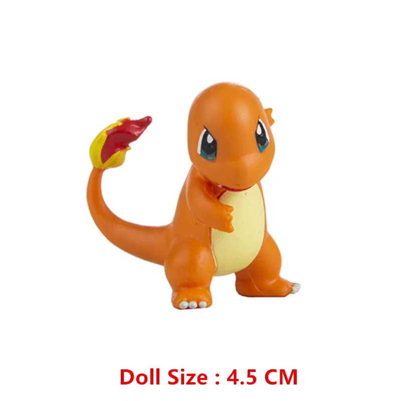 Pokemon Figures 3-9 Cm Cartoons Movie Anime Figure Charizard Pikachu Mewtwo Pocket Monster Action Toys Model Kids Gifts