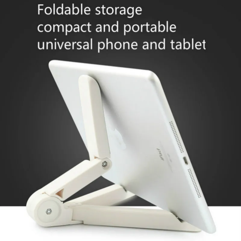 Universal Foldable Phone Tablet Holder Adjustable Desktop Mount Stand Tripod Stability Support for iPhone iPad Pad Table