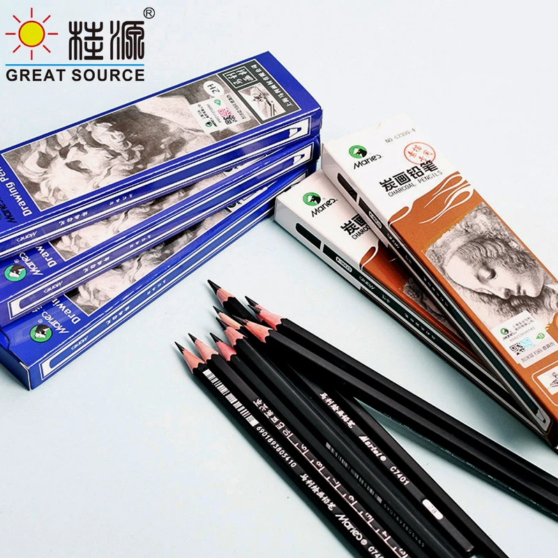 Art Pencil Charcoal Drawing Line Drawing Pencil Sketch Pencil (120pcs/box)