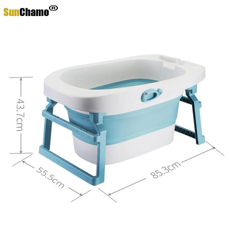 2022 Hot-sale Folding Baby Shower Bathtub Bathroom Accessories Safety Security Children Foldable Stand Non-Slip Shower Bathtub