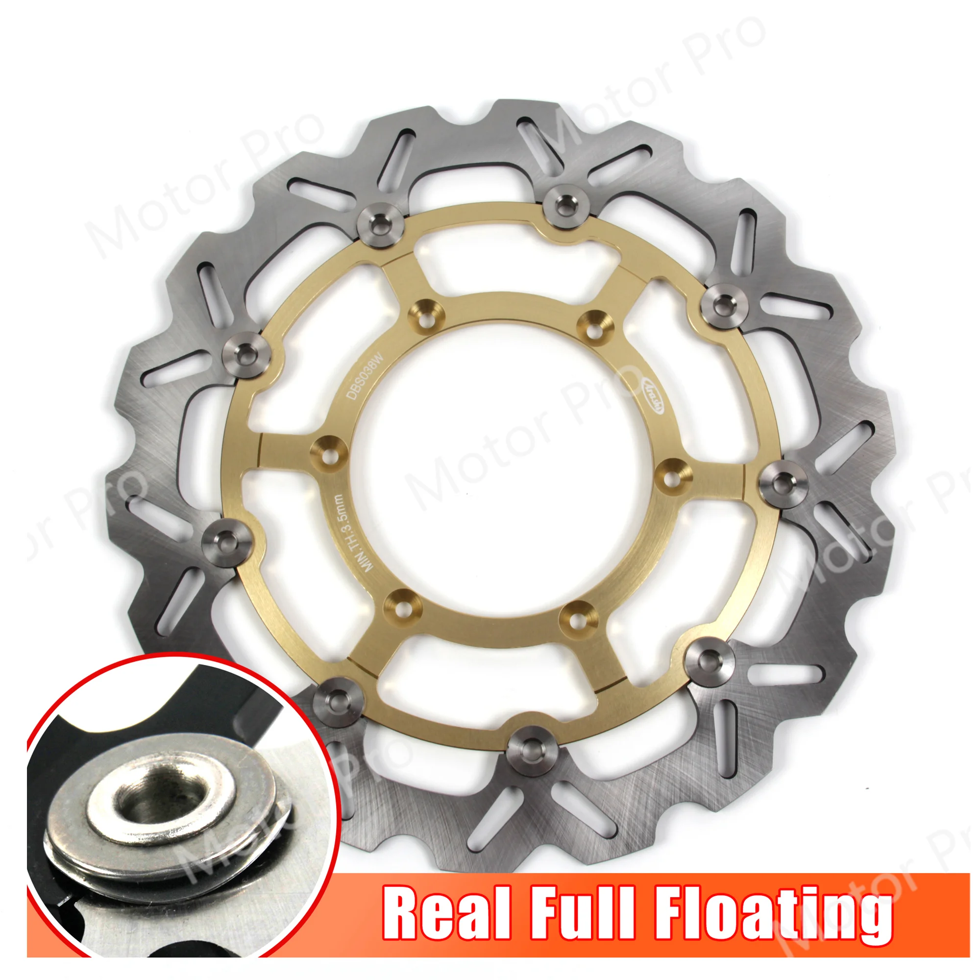 

1PCS Brake Rotor For SUZUKI DRZ400SM DRZ-SM400 2005 2006 2007 2008 2009 2010 2011 2012 2013 2014 2015 - 2020 CNC Floating Disk