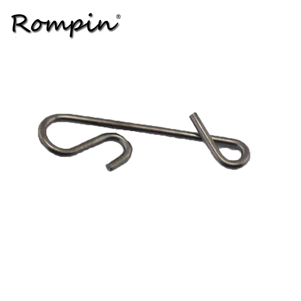 Rompin 50Pcs/lot Braid Knotless Connectors Fishing Line Wire Connector Fishing Barrel Swivel Accessory Pesca Tackle Tool Lure