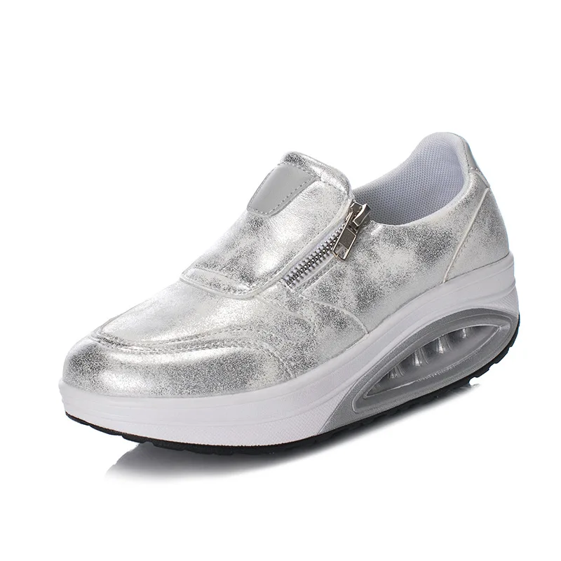 Modne damskie buty nowa wiosna grube podeszwy damskie buty wygodne sportowe wzrost wysokości trampki tenis feminino wsb4352