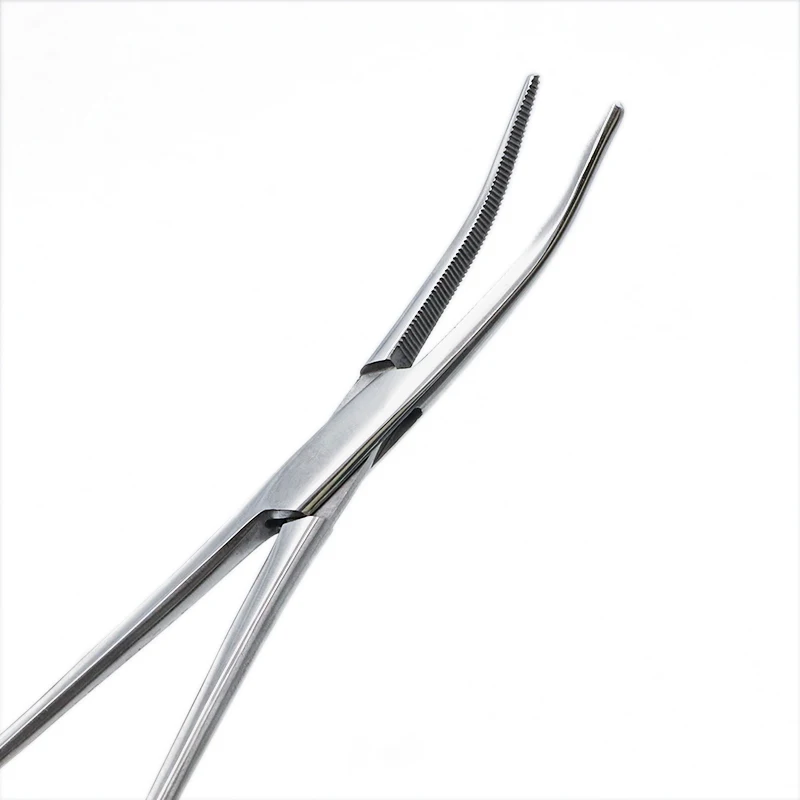 1pc Medical Stainless Steel Dental Surgical Needle Curved Tips Hemostatic Forceps Clamp 14/16/18cm Surgical Pliers Scissors Tool