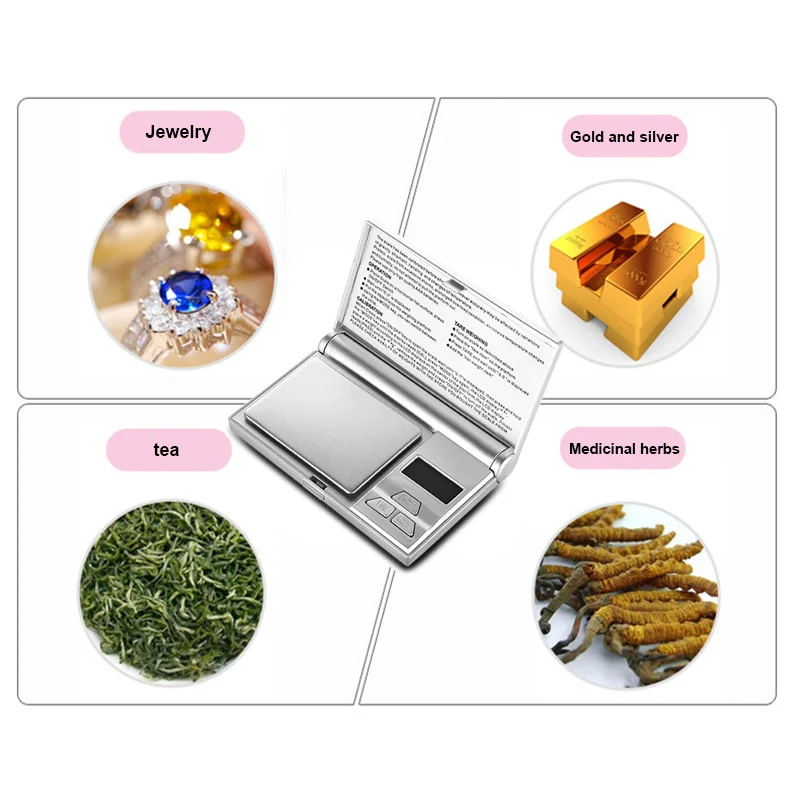 Mini Digital Grams Scale Precision Pocket Scale 100g by 0.01g Kitchen Scale Food Scale Jewelry Scale In Stock