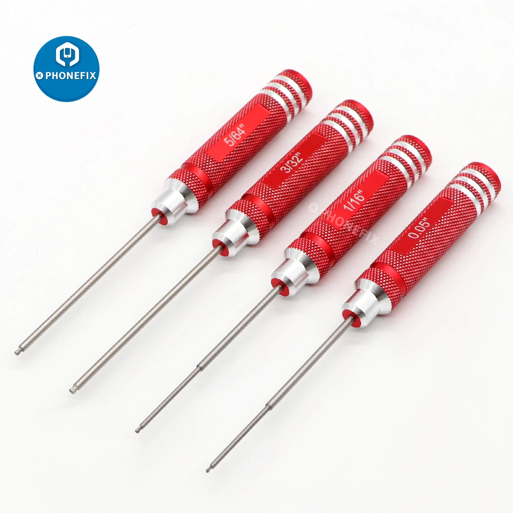 4pcs Hex Screw Driver Set Hexagon Screwdriver Wrench Tool Kit 1.5/2/ 2.5/3mm RC Tools for RC Helicopter Aircraft Models Repair