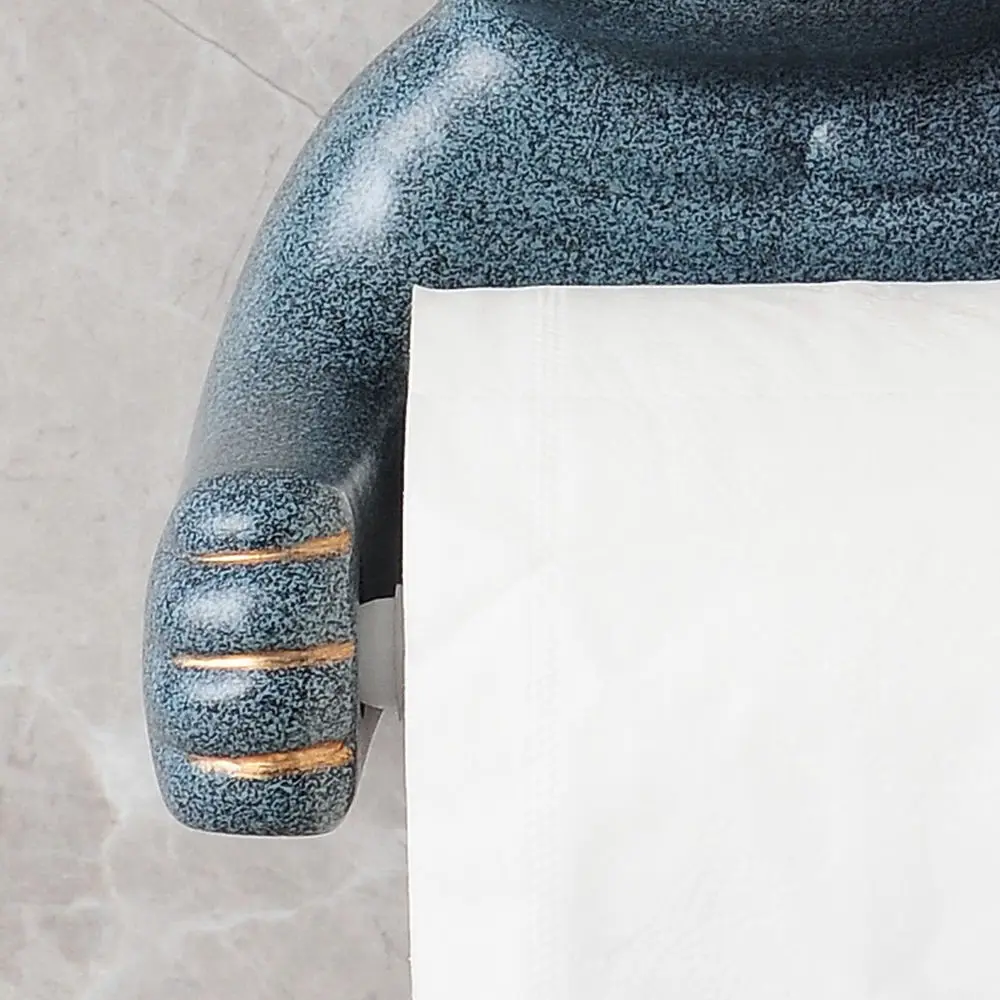 Imagem -04 - Resina dos Desenhos Animados Toilet Paper Holder Impermeável Rack de Parede Caixa de Tecido Caixa de Armazenamento de Papel de Rolo Acessórios do Banheiro