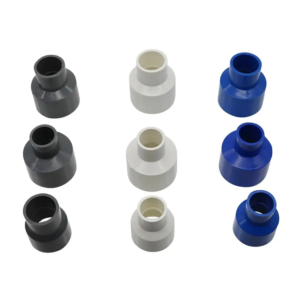 25 to 20mm 40to 32mm 40/32 to 20/25mm PVC Straight Reducing Connectors Pipe Reducer Adapter Irrigation Water Pipe Fittings 1Pc