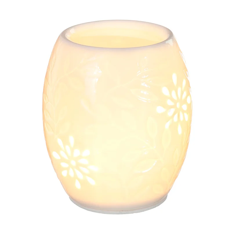 Electronic Ceramic Aromatherapy Sleep Yoga Aroma Oil Burner Warmer Scented Candle Burner Wax Melt Warmer Night Lamp EU Plug