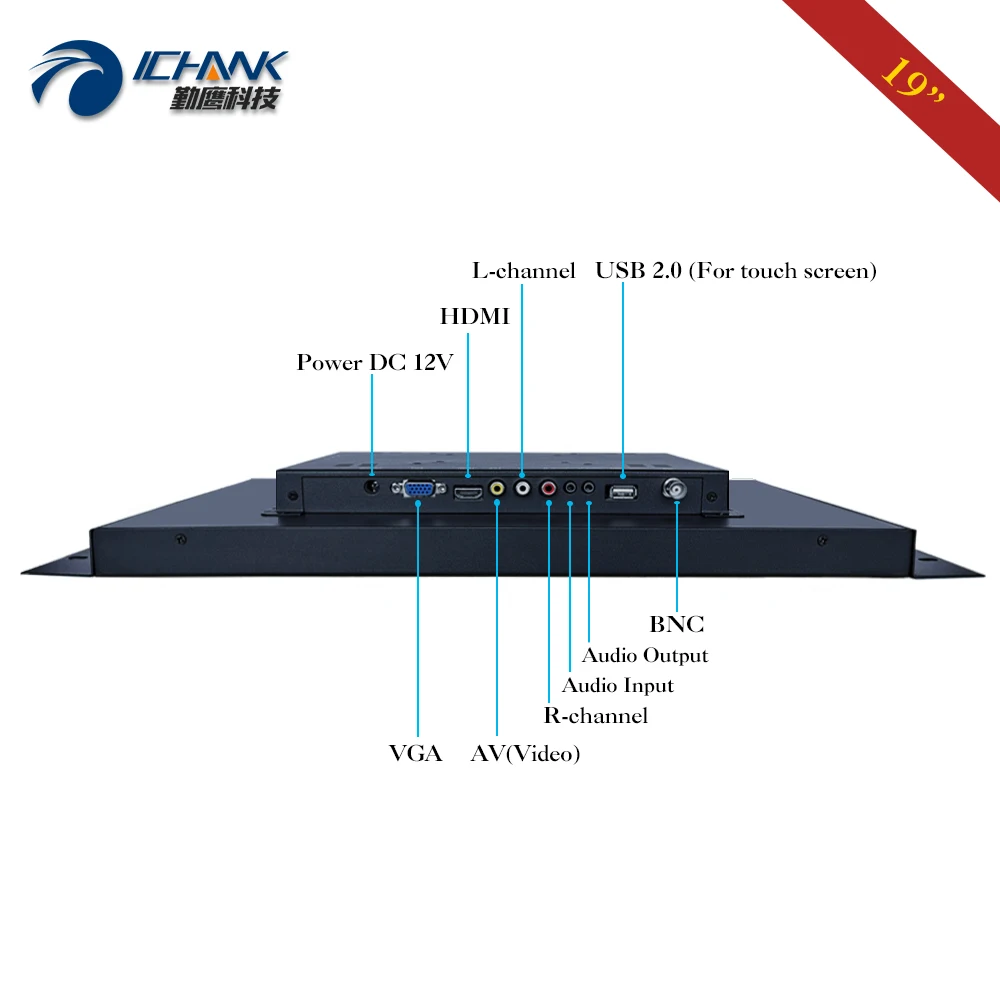 Imagem -04 - Tela Lcd de Toque de Quadro Aberto Tela de Toque Incorporada Hdmi-em Usb Metal Shell 16:10 Widescreen Zk190tc592r 19 1440x900
