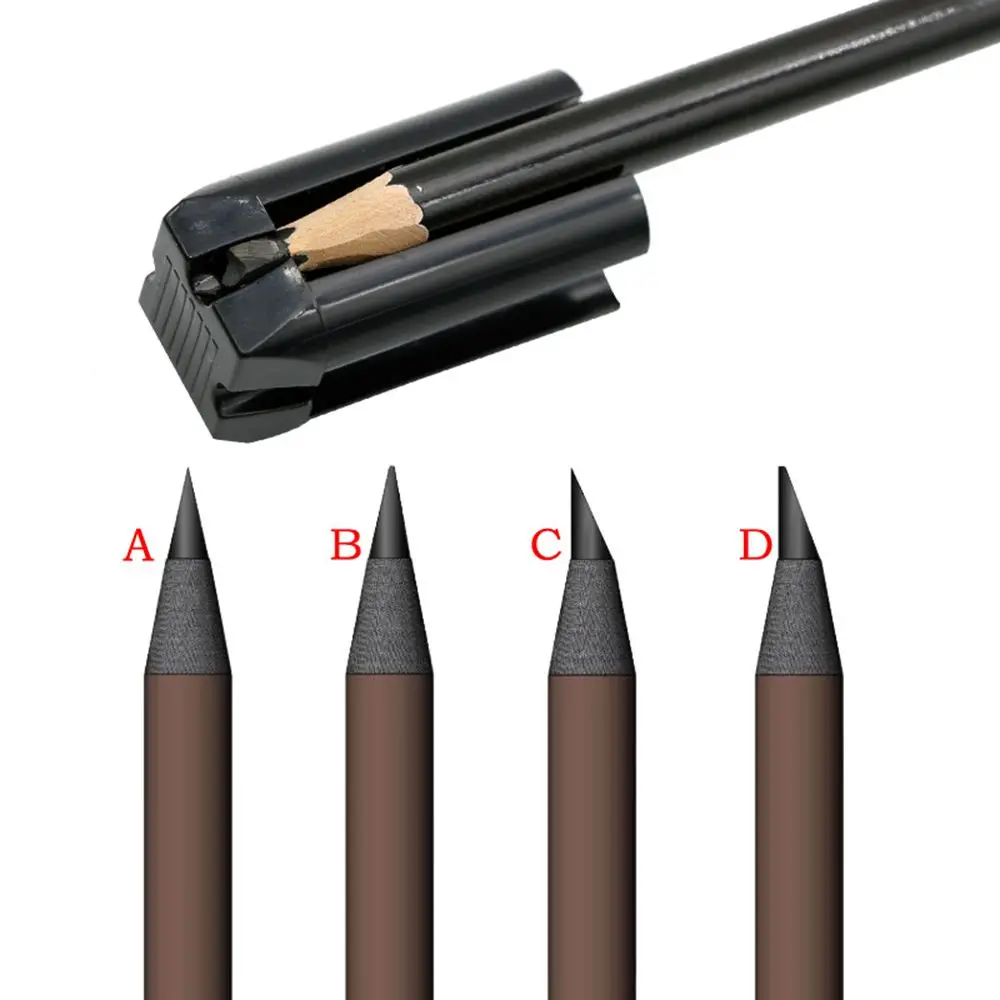 Stift für wasserdichten Augenbrauenstift, Lipliner, Augenbrauenstiftformer, 4-in-1-Augen-Make-up-Formwerkzeug aus Kunststoff, Entenschnabelform