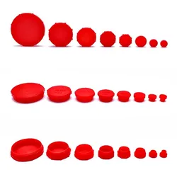 Red plastic thread protection cover plug plug nut bulkhead dust cover protective cover protective cap blocked