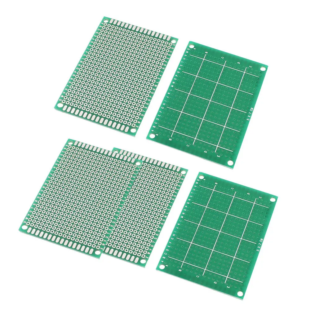 20pcs/lot 5x7 4x6 3x7 2x8 Cm Single Side Prototype PCB Printed Circuit Board 5*7 4*6 3*7 2*8 Universal Board PCB Soldering Plate