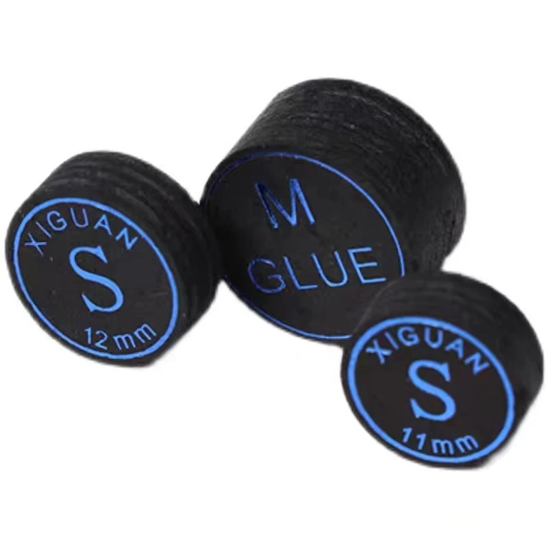 Cue Tips -XiGuan  11mm 12mm 14mm (2PCS/Lot) Black Diamond Pool Snooker Billiards Cue Tips S/M/H (Optional)