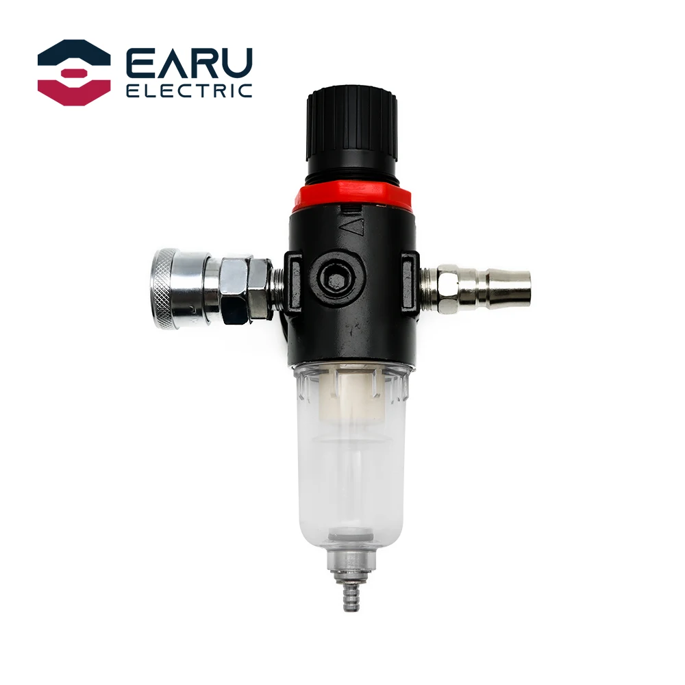 1pc AFR-2000 Pneumatic Filter Air Treatment Unit Pressure Regulator Compressor Reducing Valve Oil Water Separation AFR2000 Gauge