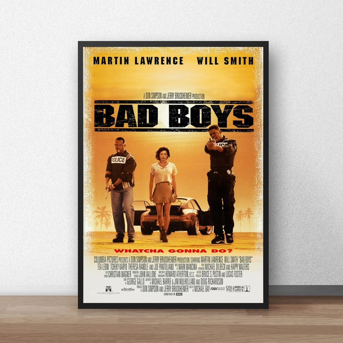 

Классический кинопостер Bad Boys, печать на холсте, украшение для дома, настенная живопись (без рамки)