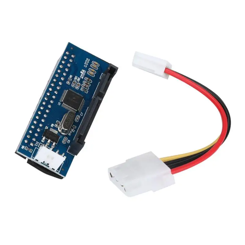 

SATA IDE adapter 40 pin IDE to SATA converter SATA-IDE converter 3.5 HDD IDE/PATA hard disk adapter with 7 pin-SATA Data Cable