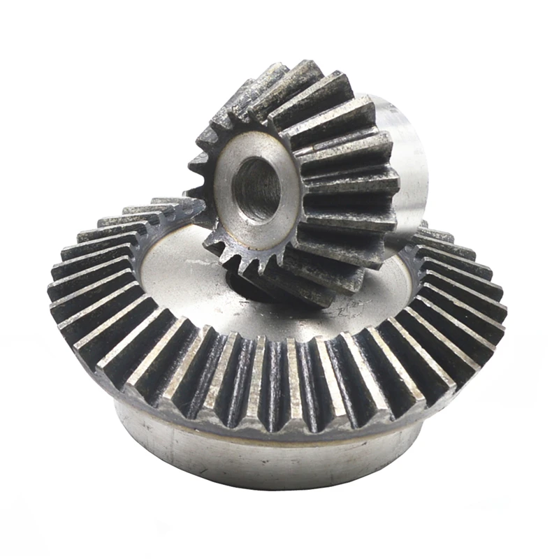 Module 1.5 Bevel Gear 1:2 15T&30T/ 16T&32T/18T&36T/20T&40T Carbon Steel Mechanical Power Transmission Gear