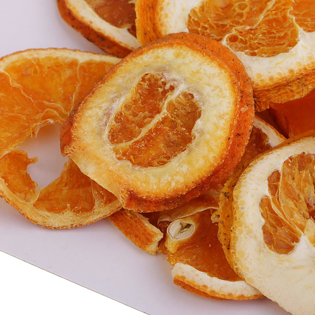 10 piezas de rebanadas de fruta de naranja seca para el hogar, adornos artesanales para álbum de recortes