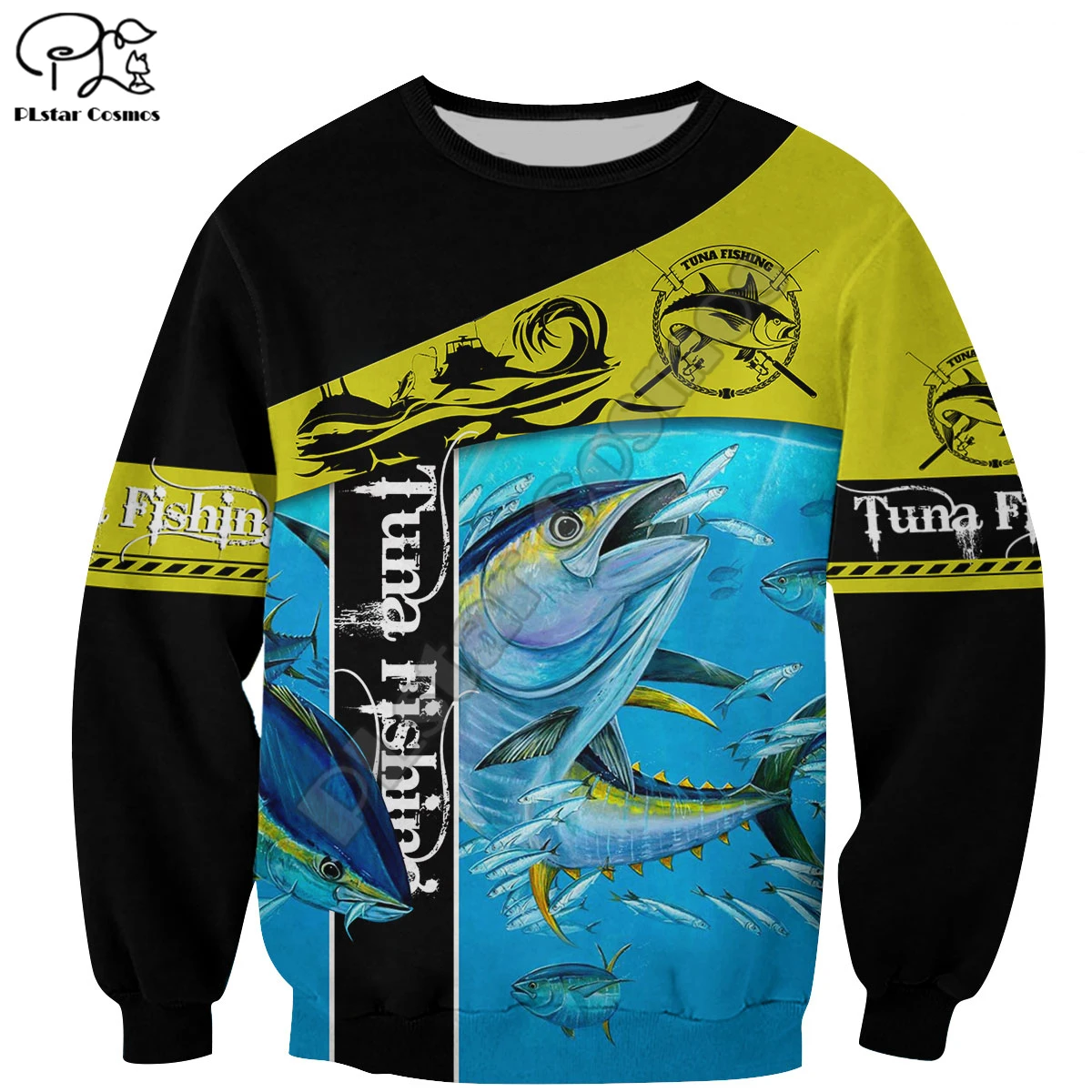 PLstar Cosmos Tuna Fishing Fashion Men's Sweatshirt Beautiful Animal 3D Print Harajuku Jacket Funny Fish Casual Hoodie Style-5