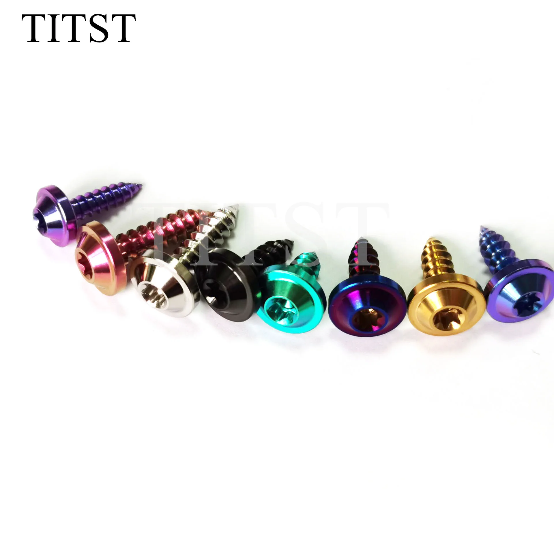 TITST Titanium Self Tapping Screws M4x15mm  M5x15/20/25mm  Shell Torx Head Ti Bolt for Motorcycle ( One Lot = 2PCS ）