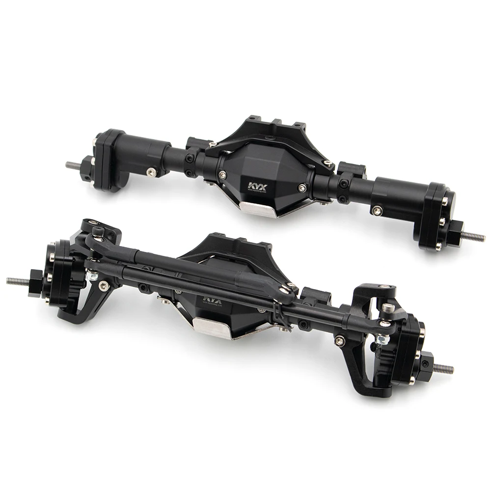 

KYX Racing CNC Front Rear Portal Axle Set Metal Diamond Axles Upgrades Parts Accessories for RC Crawler Car Axial SCX10 II 90046