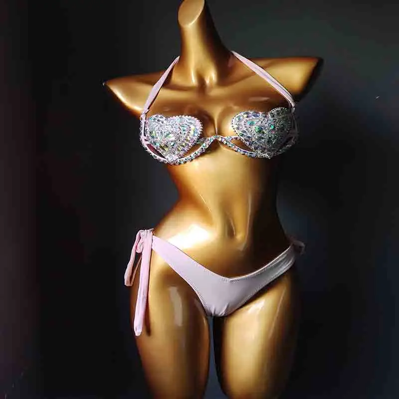2020 venus vacation summer diamond bikini set new style swimwear rhinestone bathing suit sexy women beachwear