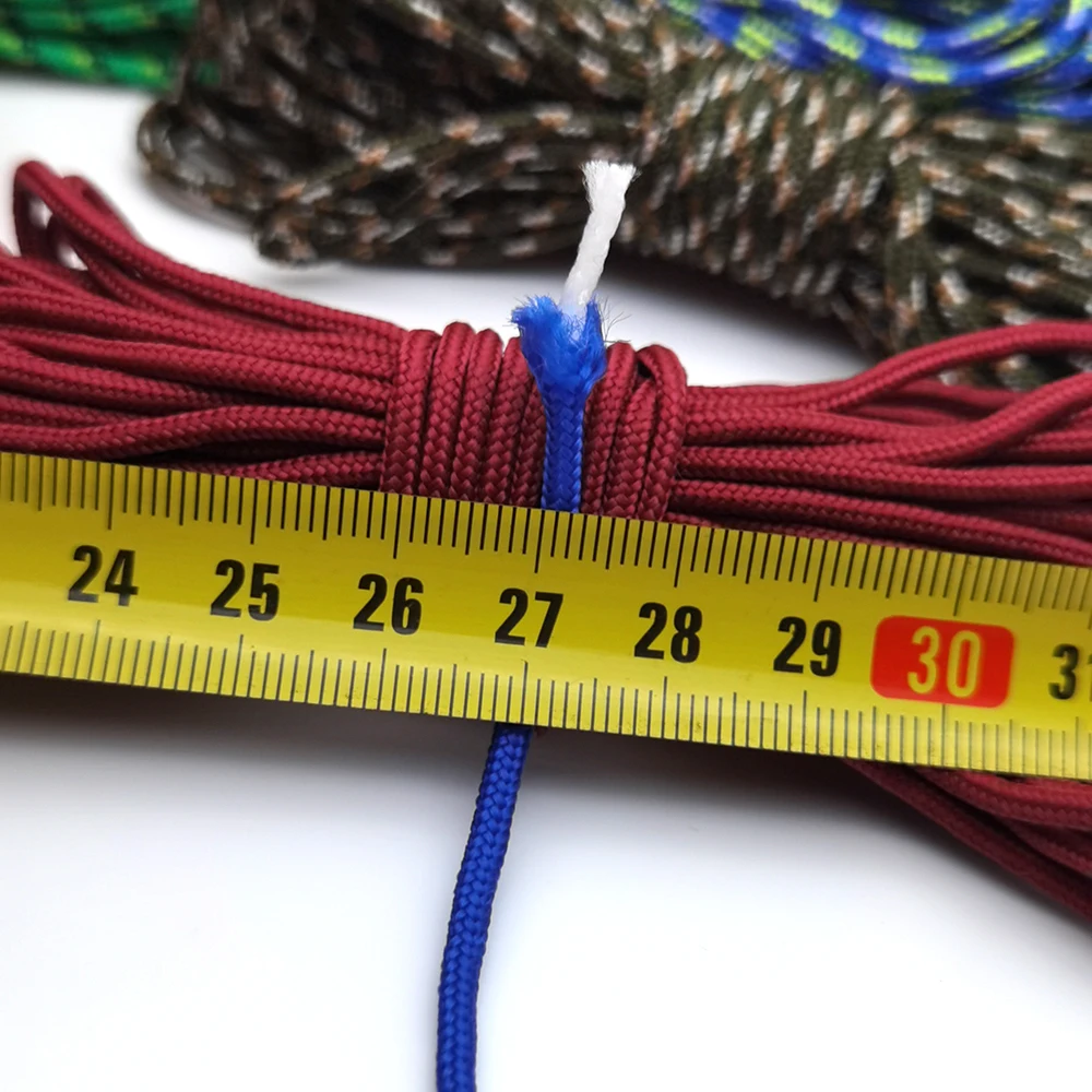 100meters 2mm Solid Parachute Cord Lanyard Rope Mil Spec Type One Strand Climbing Camping Survival Equipment Paracord