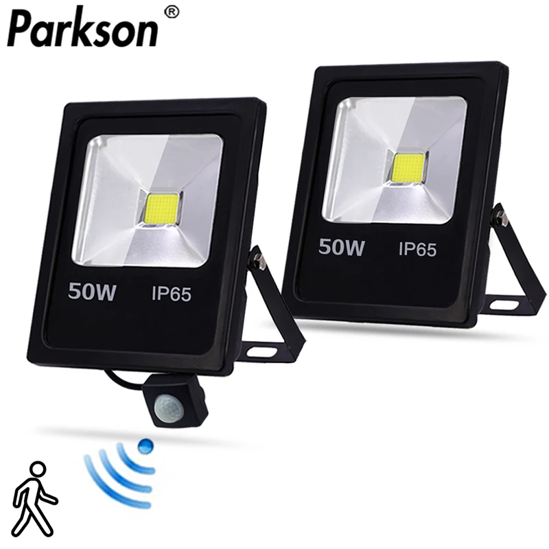 Waterproof IP65 Motion Sensor LED FloodLight 220V 50W 30W 10W Outdoor LED Spotlight Reflector Led Flood Light Lighting Spotlight