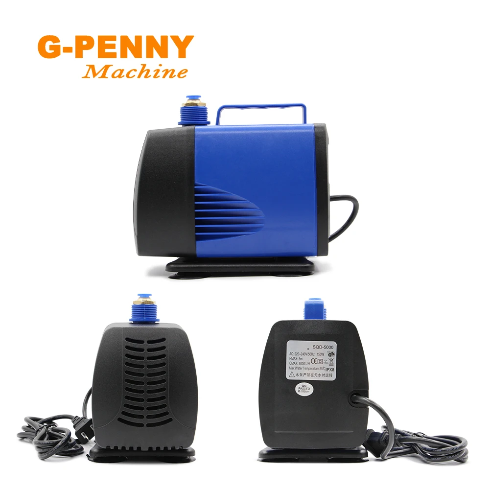Pompa wodna 220V 150W maksymalna głowica 5m maksymalny przepływ 5000L/H wielofunkcyjna pompa głębinowa częstotliwość 50Hz rozmiar wylotu 6/4mm