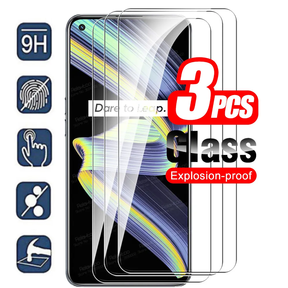 3pcs Tempered Glass For Oppo Realme X7 Max 5G Realmi Realmy X 7 7X Max X7Max Screen Protector Safety Cover Phone Protective Film