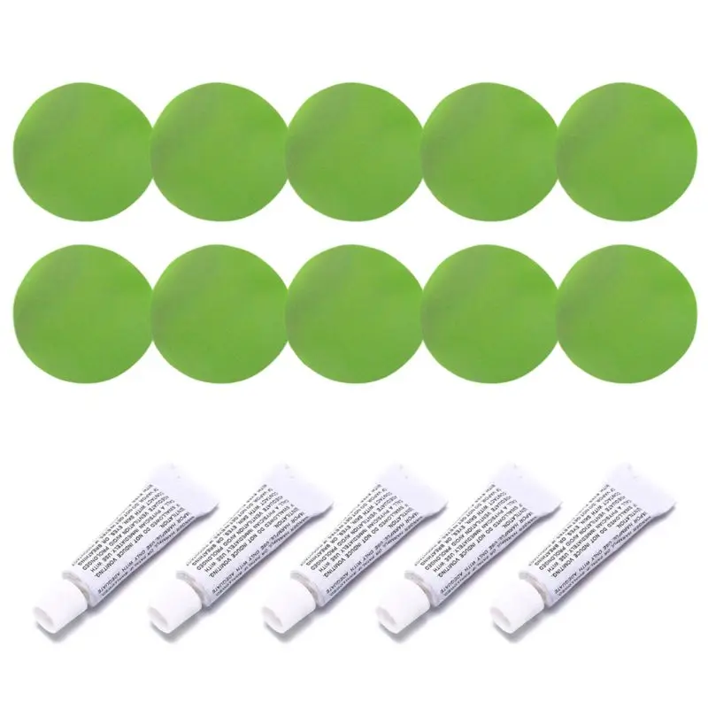 Kit di riparazione gommone 5 Set patch adesive in materiale PVC per divano ad acqua