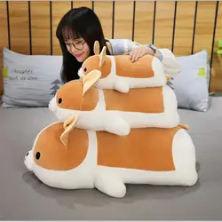 45/70/90CM Big kawaii Shiba Inu Dog Plush Toy Pillow Stuffed Soft Animal Cushion for Children Girls Sleeping Doll