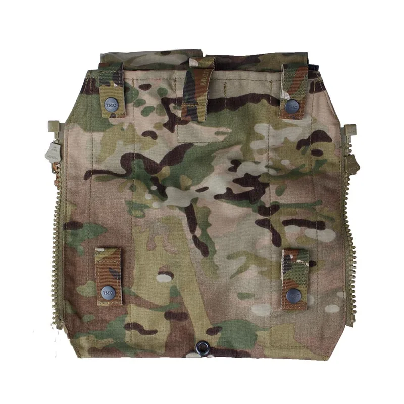 TMC Tactical Vest Zipper Back Pouch Attack Panel Pocket Multicam Compatibility AVS JPC2.0 CPC Tactical Vest