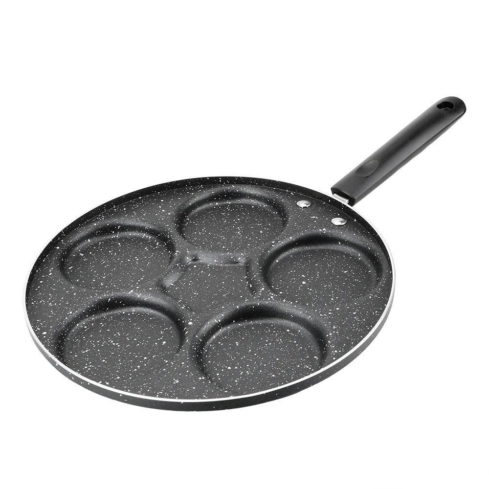 Máquina para hacer desayuno, sartén para tortilla gruesa, olla creativa para freír de 4/5/7 agujeros, sartén antiadherente para huevos, tortitas, carne, sartenes para cocinar huevos y jamón