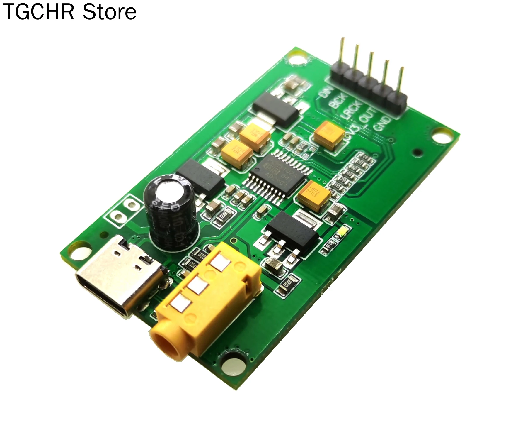 

PCM5102A I2S IIS Raspberry Pie Digital Audio Input DAC Decoder to Aux Analog Output