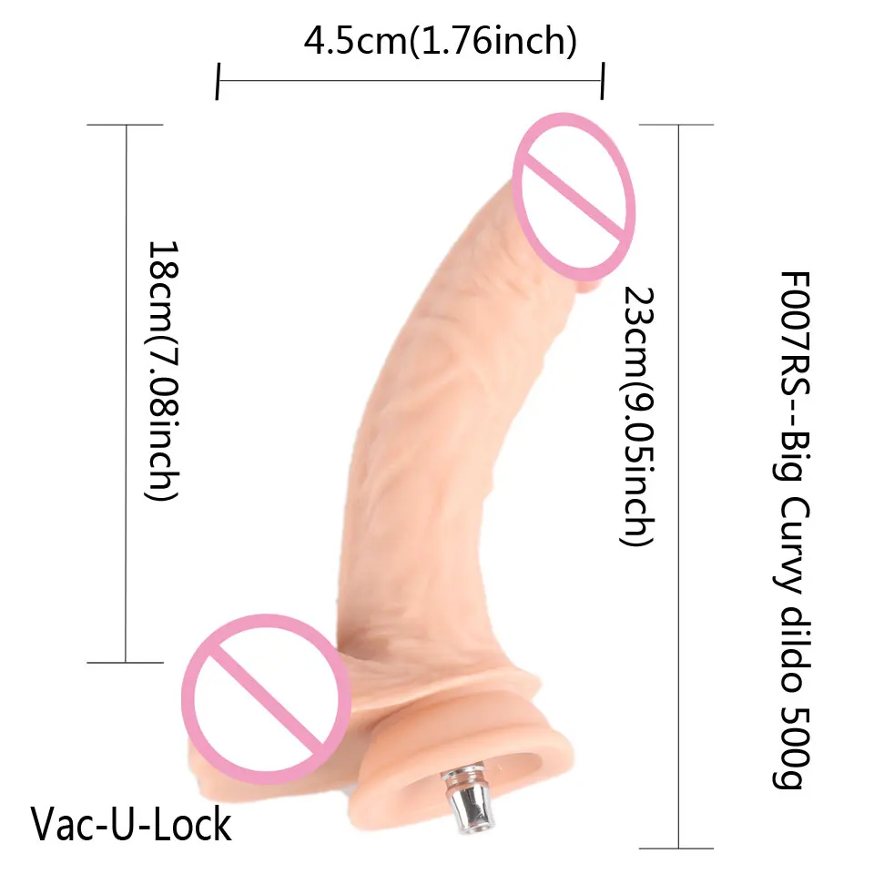 Fredorch Sex Machine Dildos Attachments Big Flesh Dildos For Vac-u-lock Love Machine Suitable for SEX Machines for women