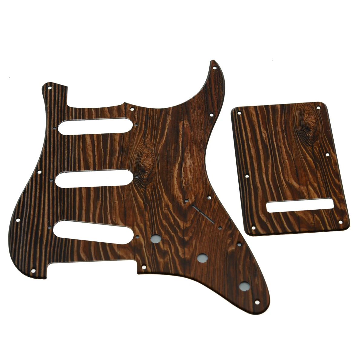 KAISH 3D Printed plastic pickguard ST for Strat Guitar SSS Pickguard,Trem Cover and Screws Various Colors