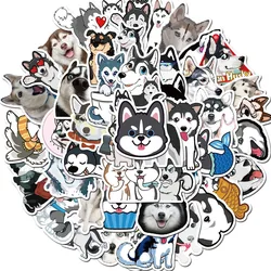 50 Pcs Cute Pet Husky Dog Stickers Luggage Notebook Computer Cup Laptop Waterproof Motorcycle Skateboard DIY Adesivi Stickers